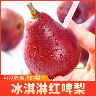 红啤梨新鲜水果5斤当季整箱包邮红皮太婆香梨子时令啤酒苹果梨10
