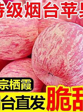 正宗烟台红富士苹果新鲜水果口感好整箱产地直发脆味10黄金现摘