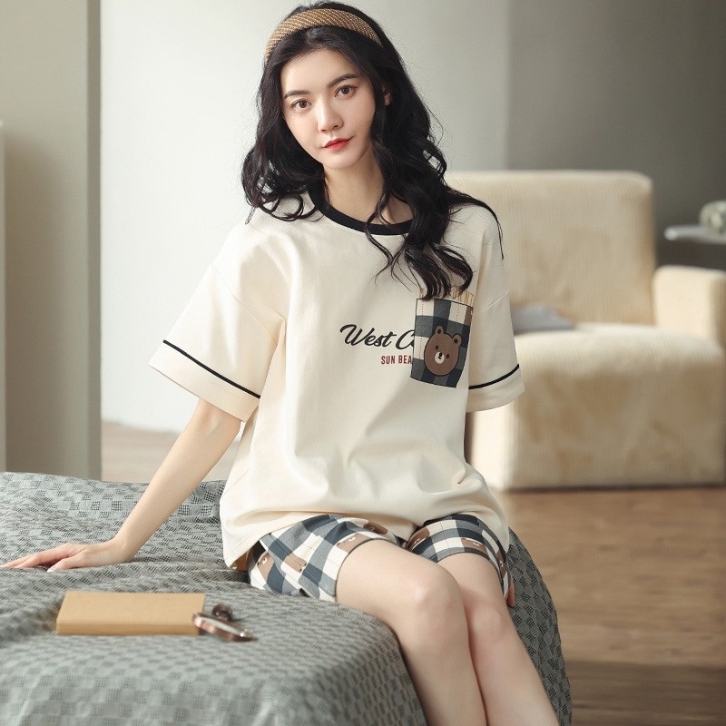 睡衣女款夏2025新款网红款超火春夏季短袖短裤可爱大码夏天家居服