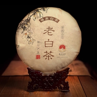 茗杰茶叶寿眉茶叶福鼎正宗陈生晒老白茶茶饼350g