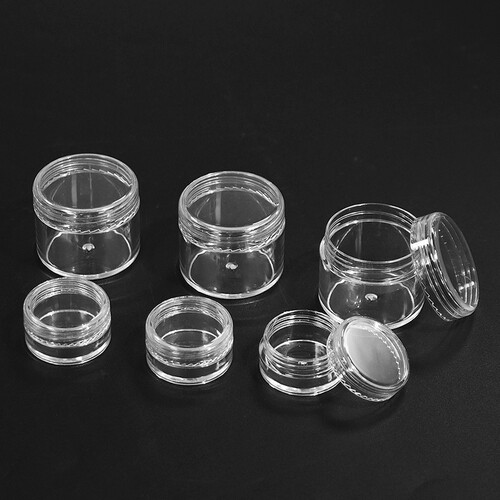 T分装瓶/膏霜瓶B1pn0-带盖透明面霜分装瓶乳液小瓶子空盒便携