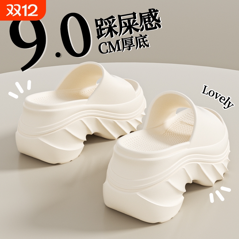 夏季新款9.0cm增高松糕底凉鞋女