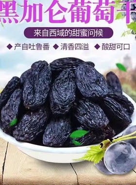 新疆黑加仑葡萄干提子夏黑无籽特级黑色干果特产零食休闲罐装新鲜
