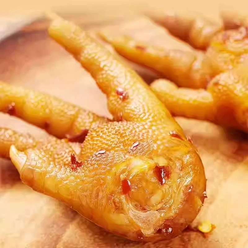 无穷爱辣鸡爪50g卤味熟食凤爪解馋休闲零食网红小吃盐焗好吃肉类