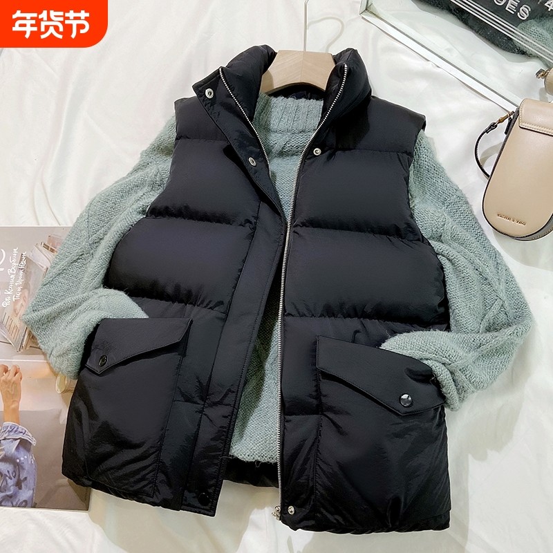 羽绒棉马甲女2025秋冬新款韩版短款宽松坎肩棉衣无袖背心马夹外套,运动服/休闲服装,棉马甲,淘宝优惠券,粉丝福利购,淘宝优惠卷