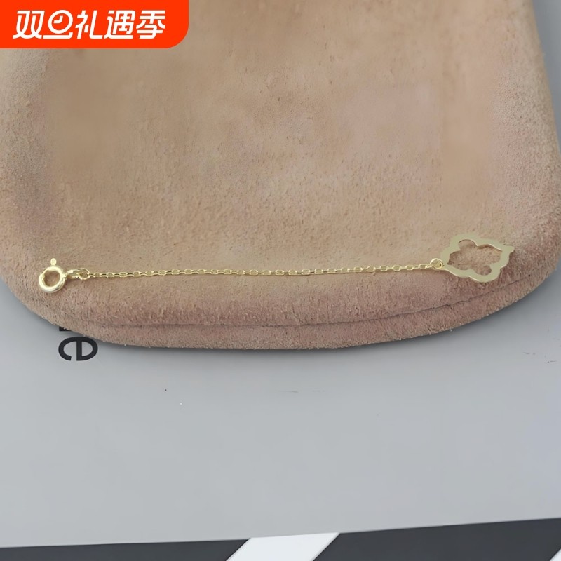 925银尾链延长链扣挂件手链项链尾链小吊坠可调节纯银尾链扣挂件