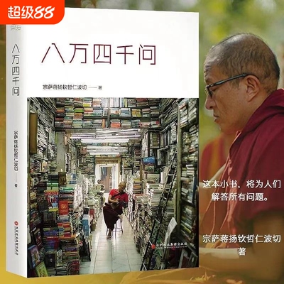 八万四千问宗萨仁波切藏传佛家大师哲学读物大道与人生正版人类成长