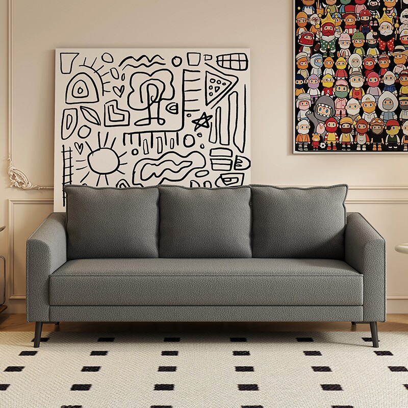 沙发小户型客厅休闲羊羔毛布艺出租房卧室双三人北欧组合单人位,住宅家具,布艺沙发,淘宝优惠券,粉丝福利购,淘宝优惠卷