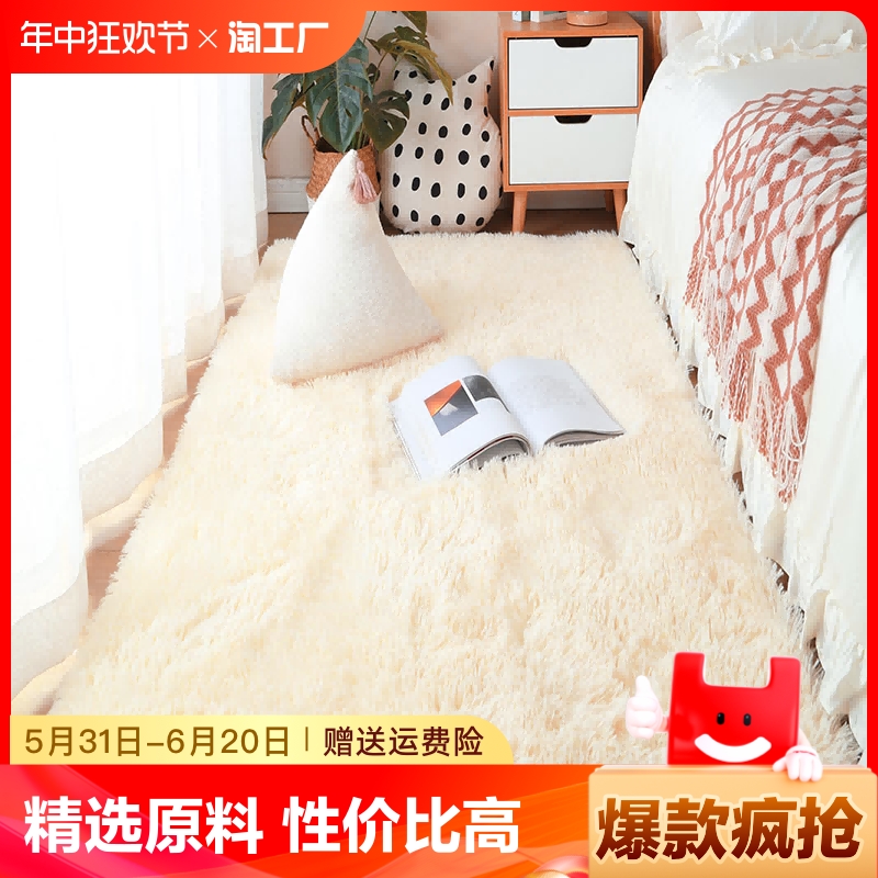 地毯卧室床边毯坐垫房间客厅茶几毯毛毯地垫圆形入户防滑楼梯书房