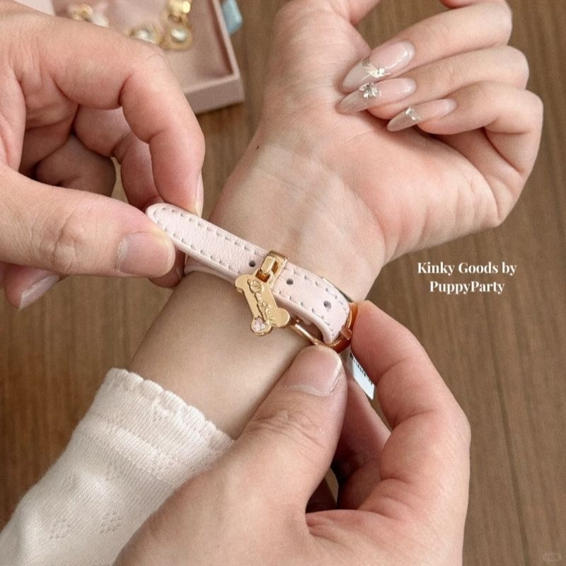 甜美少女骨头吊坠手环小众设计感2025新款独特choker手饰礼物配饰