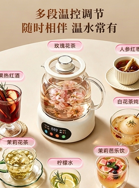南极人家用恒温壶智能热水壶养生壶全玻璃烧水煮茶小型自动烧水器