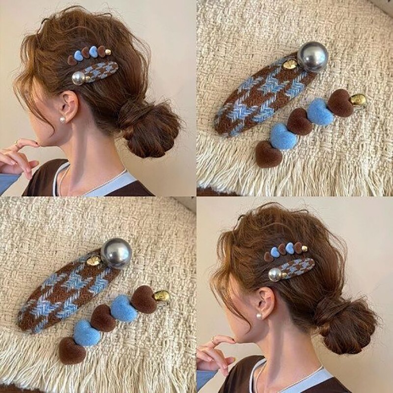 爱心发夹头饰女2025新款高端刘海侧边夹前额碎发卡子发卡短发固定