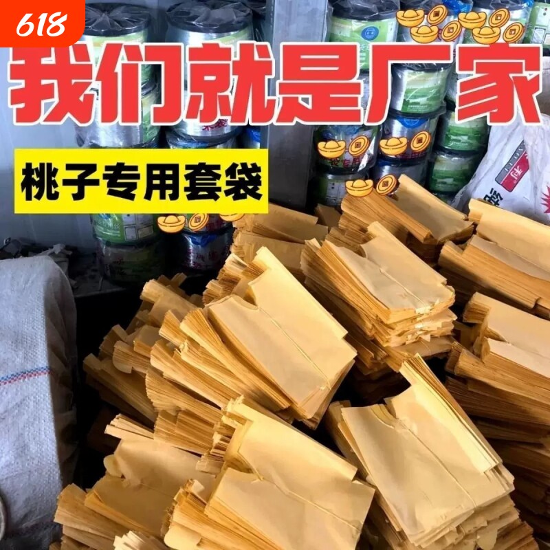 桃子套袋专用袋水果套袋防鸟防虫袋水蜜桃扬桃黄桃专用网袋纸袋
