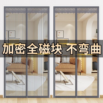 门帘防蚊2026新款金刚网磁块自吸免打孔家用卧室夏季纱窗磁吸纱门