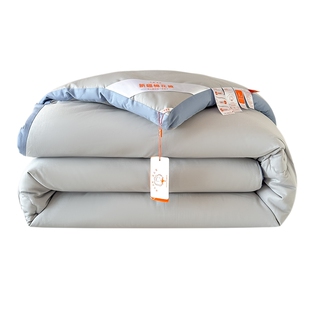 中峰新疆棉花被子双人被芯200x230cm约8斤 加厚冬被 立体银光灰