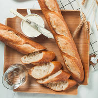 Freshly made, freshly leavened baguette, whole wheat bread, French long baguette, salty and firm, handcrafted with garlic flavor thumbnail 4