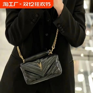 COLLEGE小方包真皮牛皮邮差包2025春季新款迷你链条包单肩斜挎包
