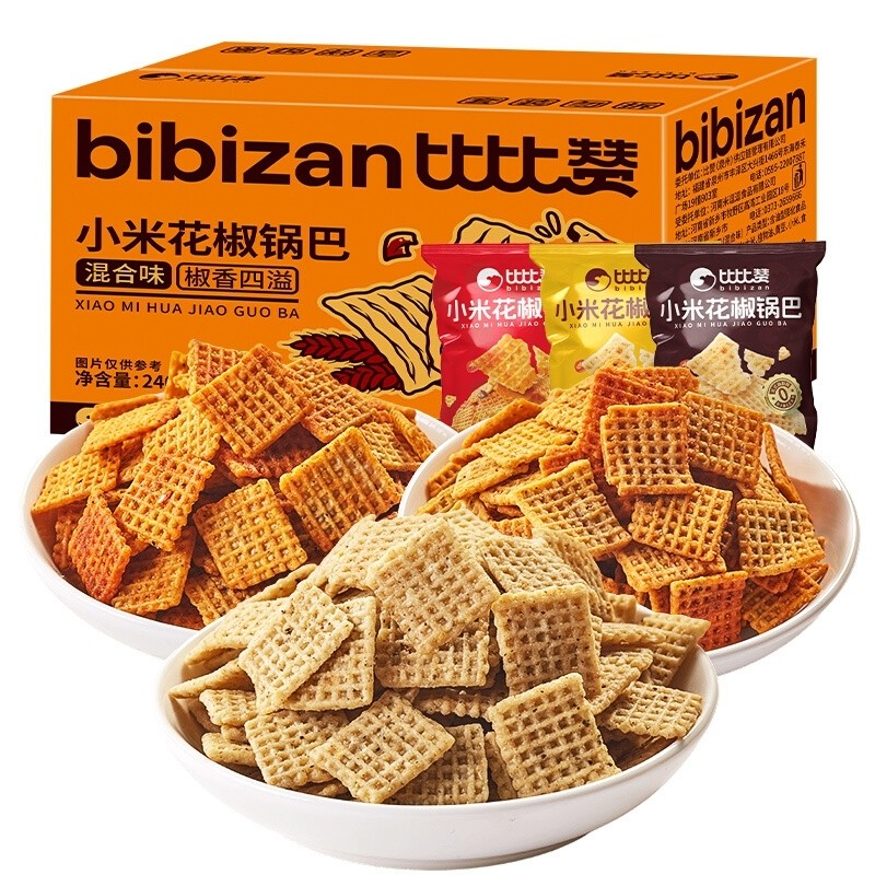 比比赞小米花椒锅巴*16包