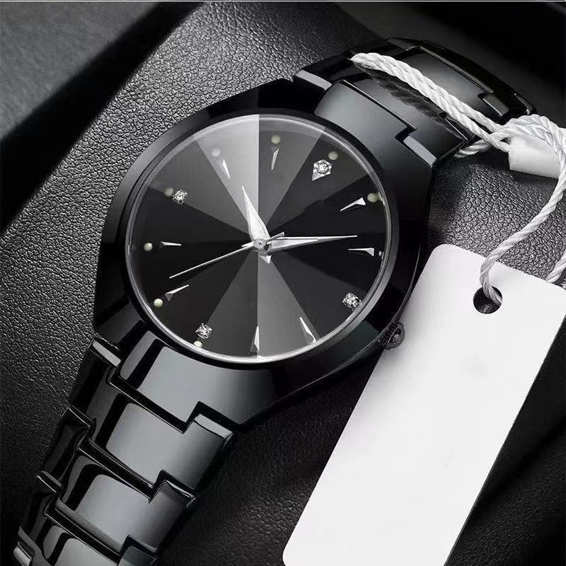 正品名牌钢带商务防水石英腕表高级感男士男款手表全自动非机械表