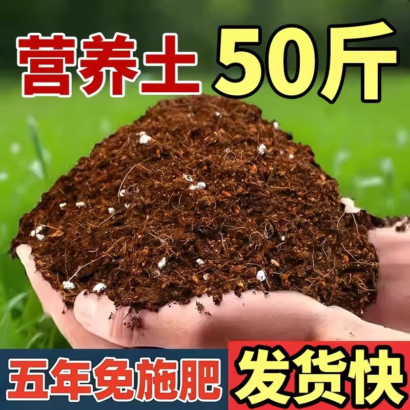 营养土养花专用多肉土通用型泥炭种花土壤种菜家用种植土花土稻壳