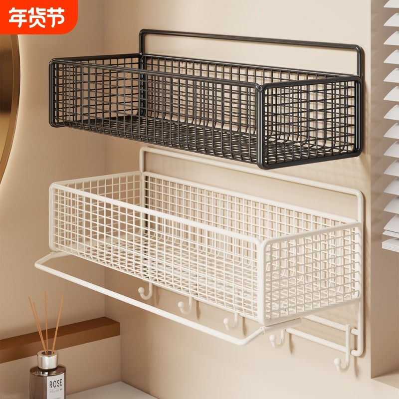 卫生间置物架洗漱台墙上免打孔壁挂式收纳架浴室可伸缩储物架固定,家庭/个人清洁工具,浴室角架/置物架,淘宝优惠券,粉丝福利购,淘宝优惠卷