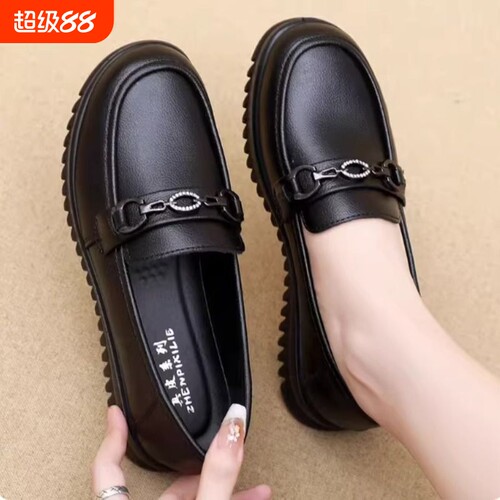 中年妈妈鞋春夏新款真皮