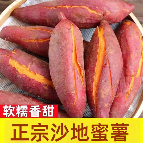 26年新鲜现挖蜜薯沙地糖心红心地瓜农家自种番薯西瓜红板栗薯香甜