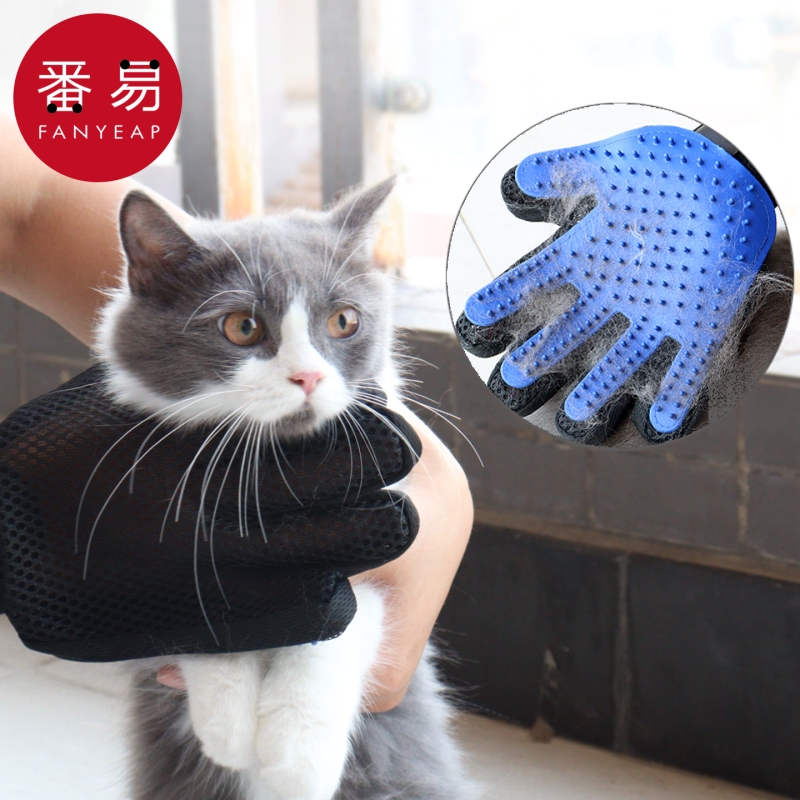 手套/宠物/梳毛A1pn0-撸猫手套狗梳毛刷去浮毛掉毛用品除毛猫