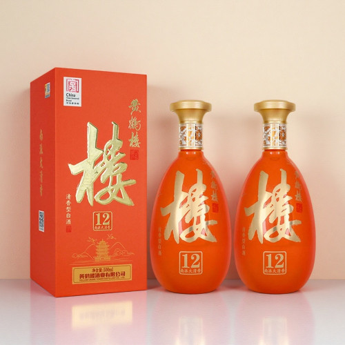 黄鹤楼酒清香型楼12自饮送礼佳品