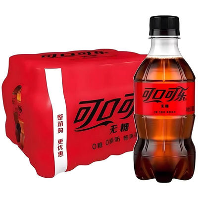 可口可乐碳酸饮料整箱无糖小瓶装300ml*6瓶支付宝汽水蔗糖柠檬