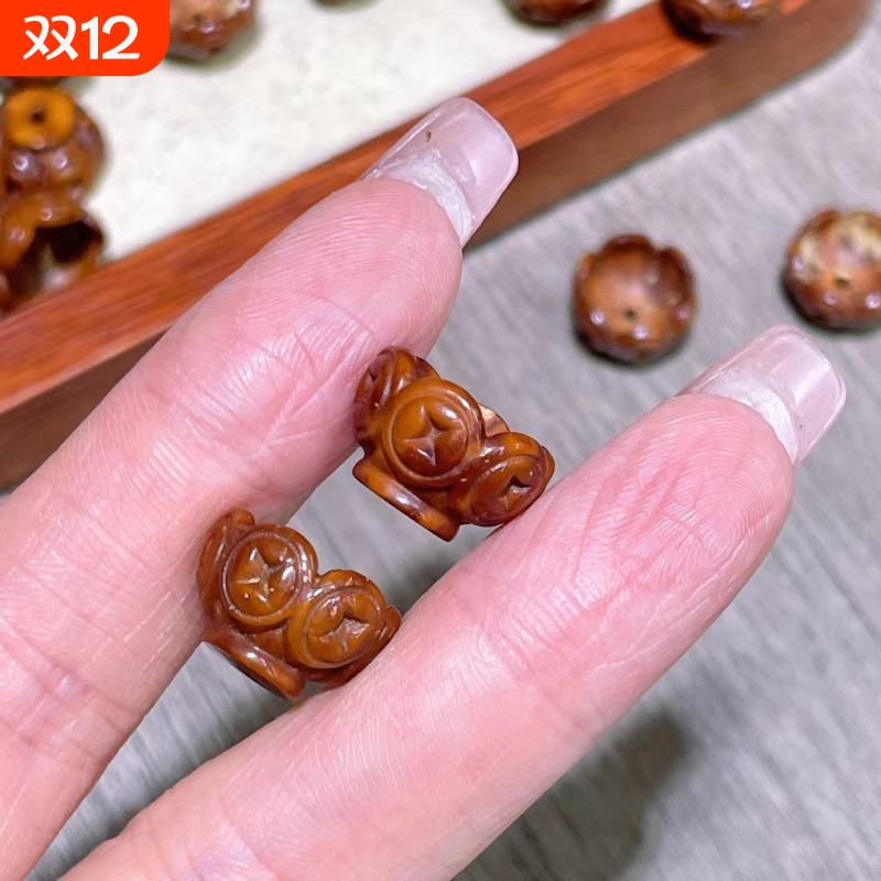 新品紫金鼠金碗钱多多金碗莲花菩提文玩手串手链项链吊坠配饰配件