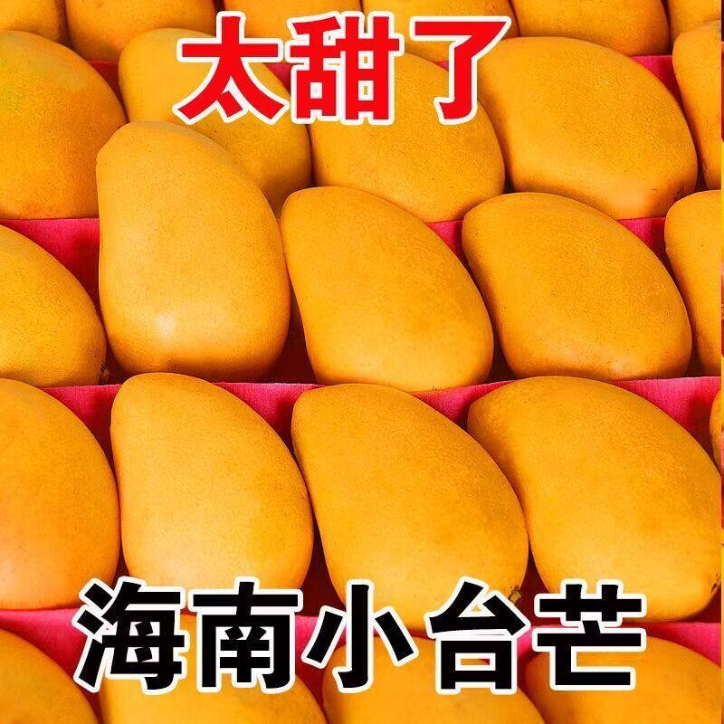 [彩箱+托盘]海南小台芒新鲜水果当季芒果现摘装大果红金青煌芒