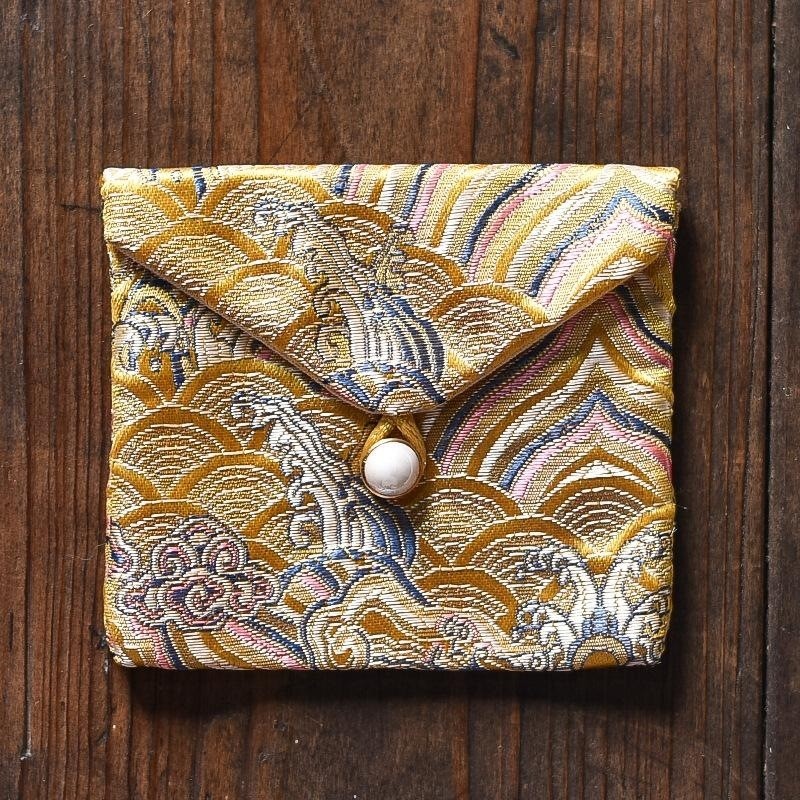 挂绳纽扣袋珠宝收纳袋荷包袋刮痧板收纳袋复古饰品小福袋收纳抽绳