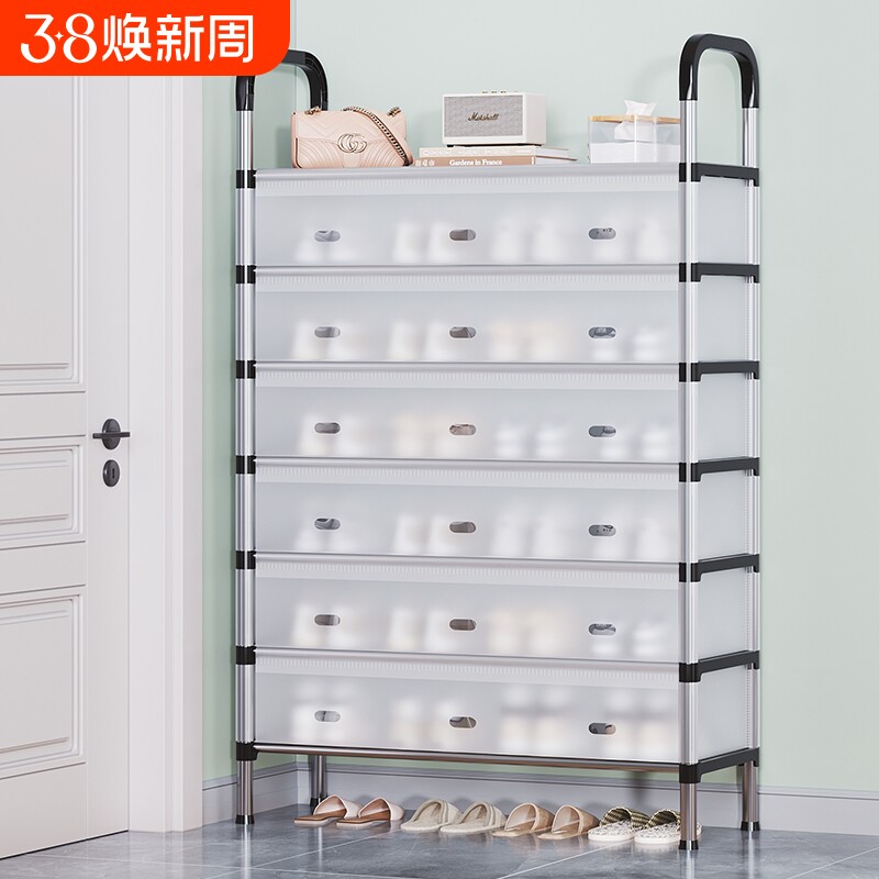 门口鞋架家用室内多层鞋柜结实宿舍入户鞋子收纳架大容量耐用现代