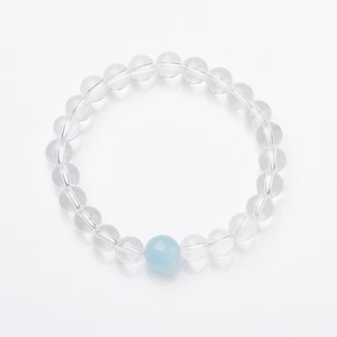 白水晶白月光手链银女礼闺蜜简约轻奢高级小众同款