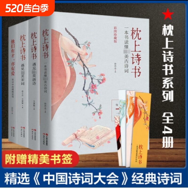 正版速发4册枕上诗书全套书读懂最美古诗词飞花令里读唐诗宋词诗词鉴