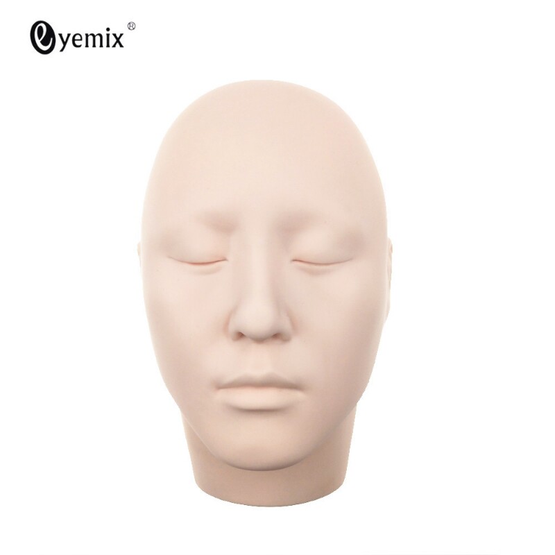 嫁接假睫毛假人头模型  3D种植假睫毛新手练习美妆工具厂家批发