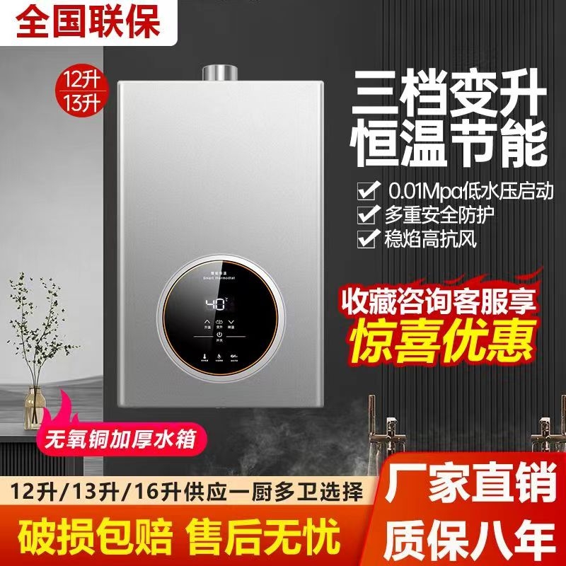 好太太燃气热水器家用天然气12升恒温强排式液化煤气16升增压平衡