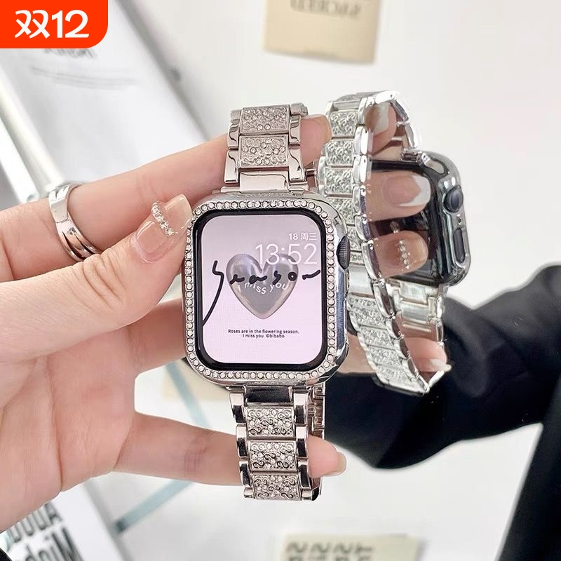 【满天星】适用于荣耀亲选ROSSINI2i镶钻表链高级质感荣耀手表5个性金属表带Honorwatch小香风银色黑色星光