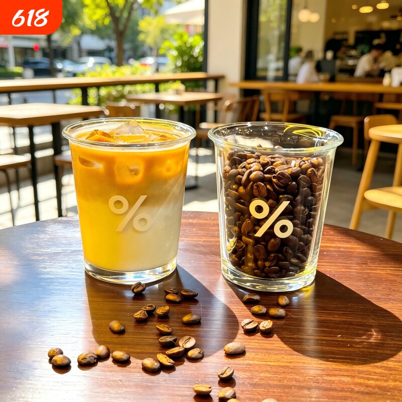 韩国现货阿卡比拉ACARABI%百分号咖啡杯牛奶杯无铅玻璃果汁新宿杯