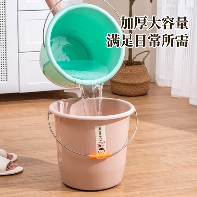 加厚储水桶大号手提家用塑料圆桶带盖子宿舍桶盆套装洗澡洗衣桶