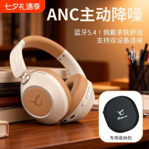 ANC主动降噪头戴式蓝牙无线耳机