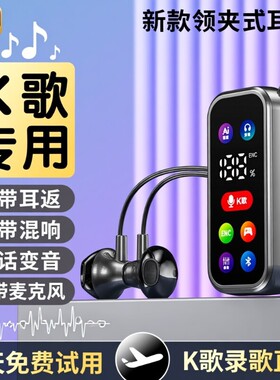 柏林之声无线领夹蓝牙耳机唱歌K歌返听混响带麦克风通话降噪新款