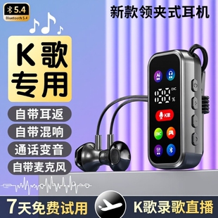 【柏林之声】无线领夹蓝牙耳机唱歌K歌返听混响带麦克风通话降噪
