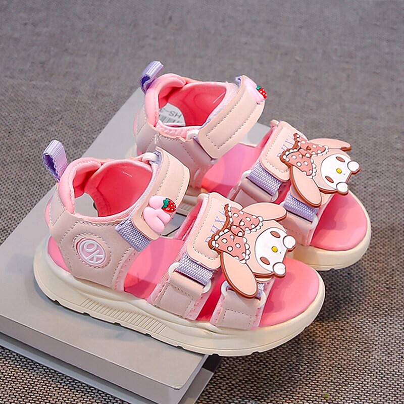儿童凉鞋女孩公主鞋夏款2026新款女童软底防滑沙滩鞋宝宝凉拖时尚