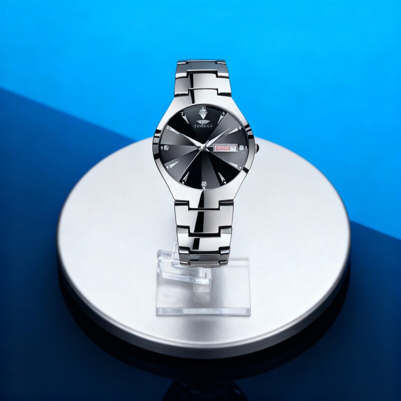 全自动男表手表男款机械风全自动防水数字双日历防水腕表男高级感