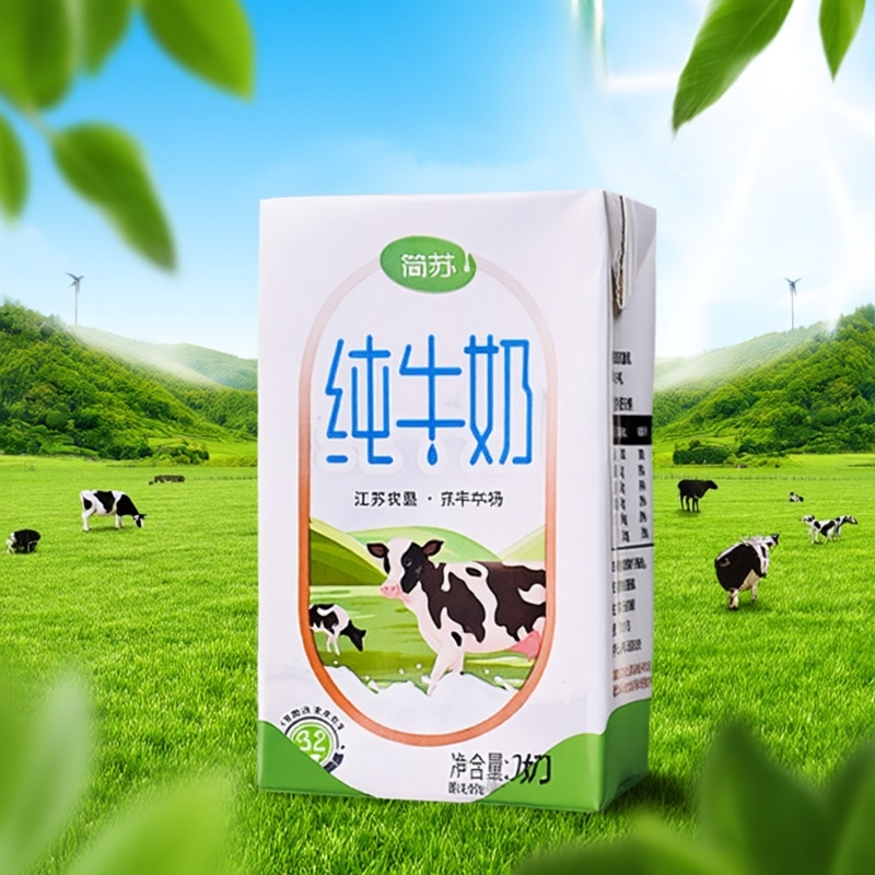 【江苏农垦】简苏3.2纯牛奶 250ml*20盒 奶香浓郁健康营养的奶