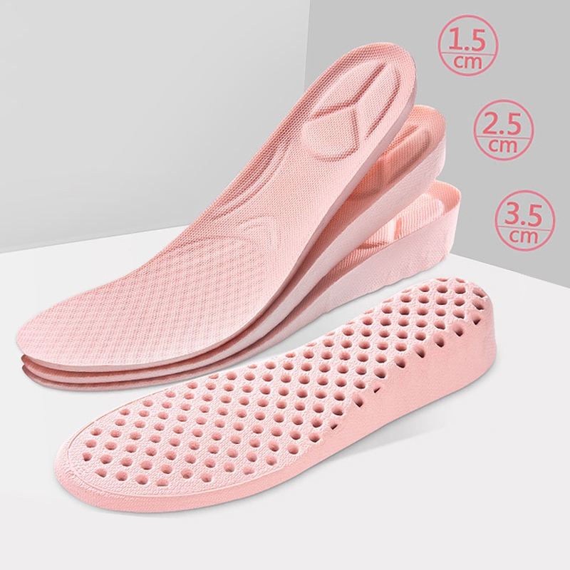 内增高鞋垫不累脚运动透气防臭软底马丁靴鞋子按摩高跟鞋吸汗板鞋