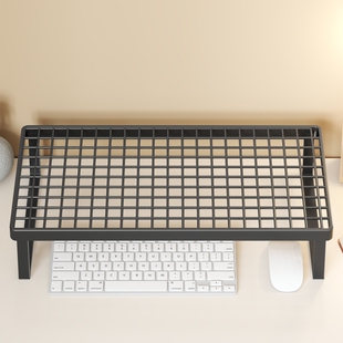 电脑增高架办公桌上台式显示屏抬高底座宿舍笔记本支架电竞房游戏本散热底座工位多功能架子支撑架桌上置物架