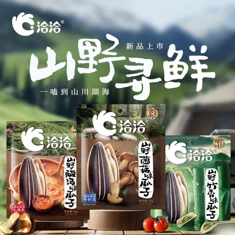 洽洽山野系列15g*10袋瓜子追剧炒货葵花籽